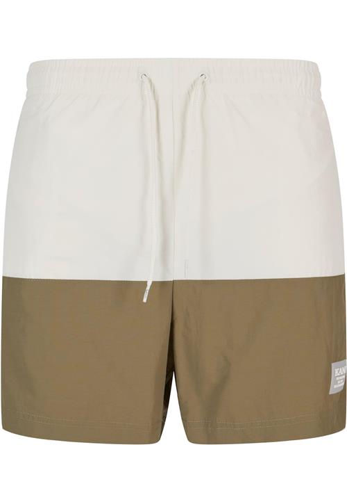 Karl Kani Badeshorts  oliven / offwhite