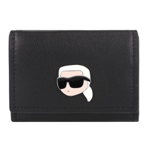 Karl Lagerfeld Tegnebog 'Ikonik 2.0'  beige / sort / hvid