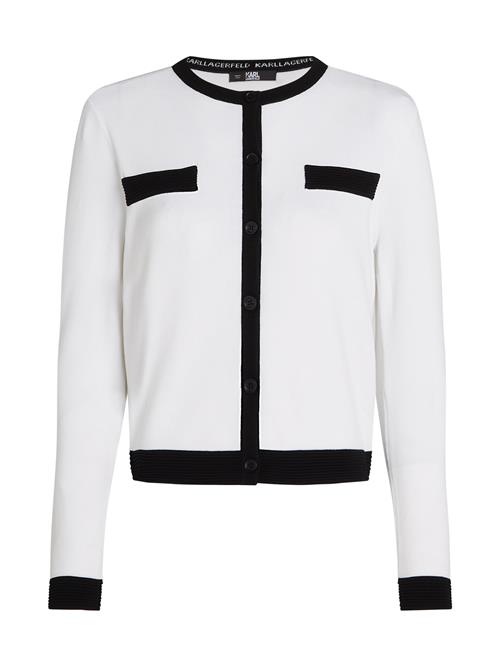 Se Karl Lagerfeld Cardigan  sort / hvid ved About You