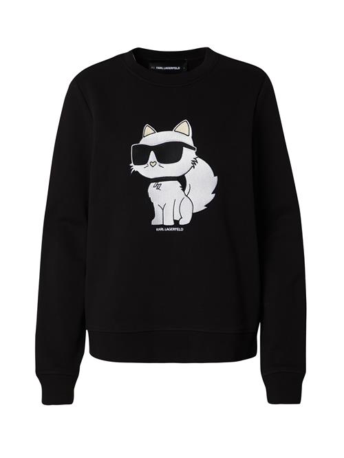 Karl Lagerfeld Sweatshirt 'Ikonik 2.0 Choupette'  creme / sort / hvid