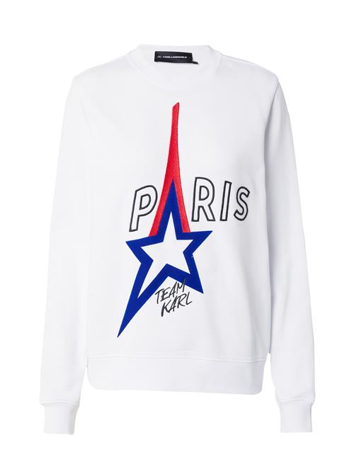 Se Karl Lagerfeld Sweatshirt 'Paris'  blå / rød / sort / hvid ved About You