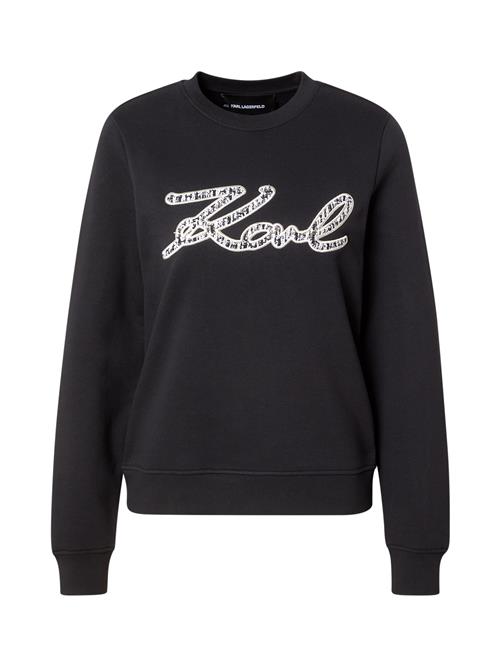 Karl Lagerfeld Sweatshirt  beige / sort / hvid