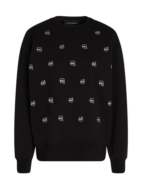 Karl Lagerfeld Sweatshirt  sort / hvid