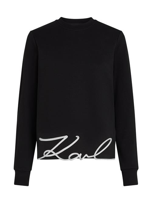 Se Karl Lagerfeld Sweatshirt  sort / sølv ved About You