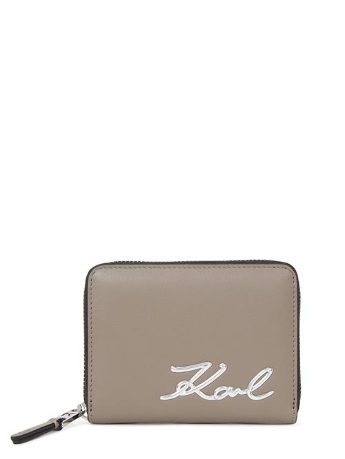 Karl Lagerfeld Tegnebog  taupe / sølv