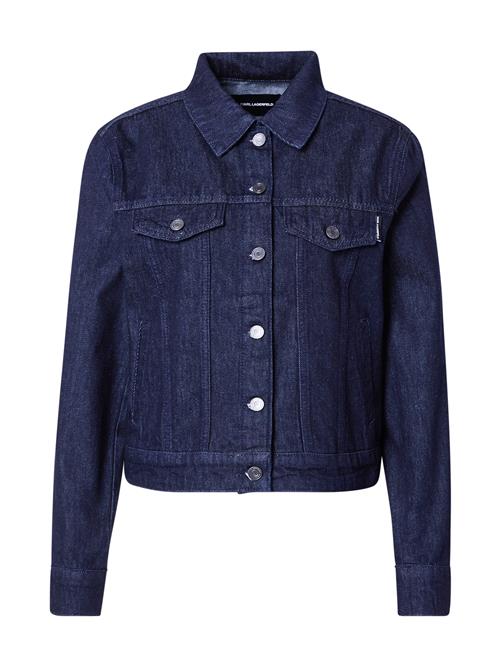 Karl Lagerfeld Overgangsjakke 'Rhinestone'  navy / sort / sølv