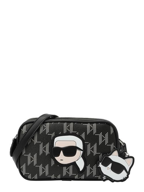 Karl Lagerfeld Skuldertaske 'IKONIK 2.0'  nude / sort / hvid