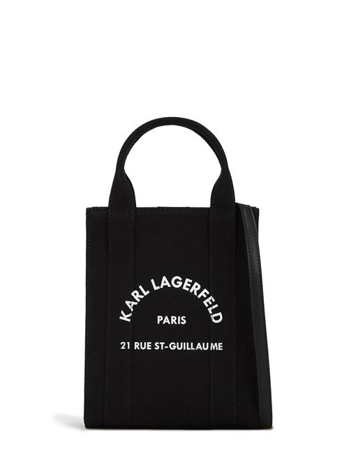 Karl Lagerfeld Håndtaske 'Rue St-Guillaume'  sort / hvid