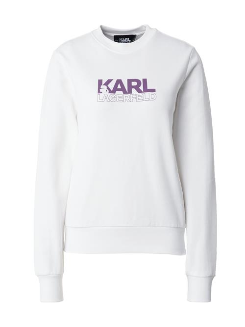 Karl Lagerfeld Sweatshirt  lilla / hvid