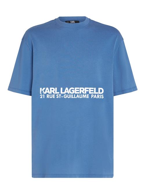 Se Karl Lagerfeld Bluser & t-shirts 'Rue St-Guillaume'  røgblå / hvid ved About You