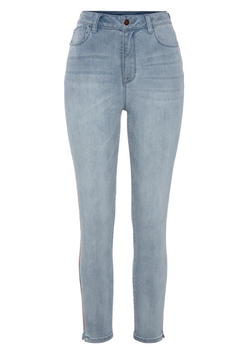 LASCANA Jeans  lyseblå / brun / grøn / orange / hvid