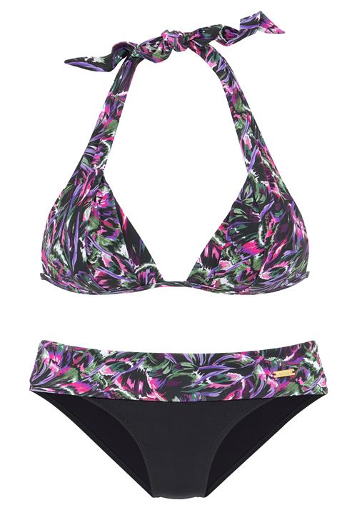 LASCANA Bikinioverdel  grøn / lilla / lys pink / sort