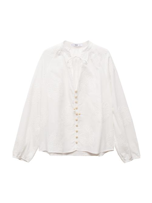 MANGO Bluse 'Woody'  offwhite