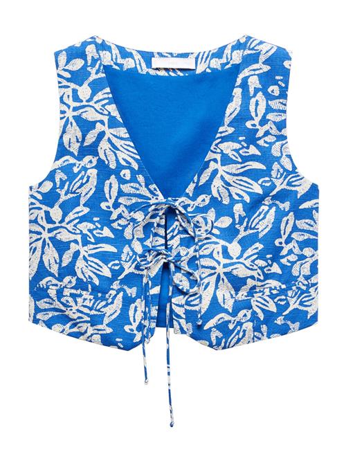 Se MANGO Bluse 'OCEAN'  azur / hvid ved About You