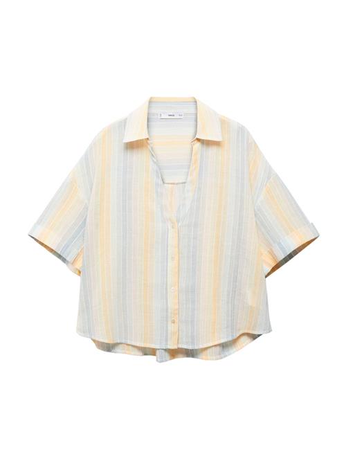 MANGO Bluse 'COCONUT'  lyseblå / gul / lyserød / hvid