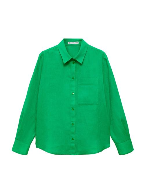 Se MANGO Bluse 'LINO'  lime ved About You