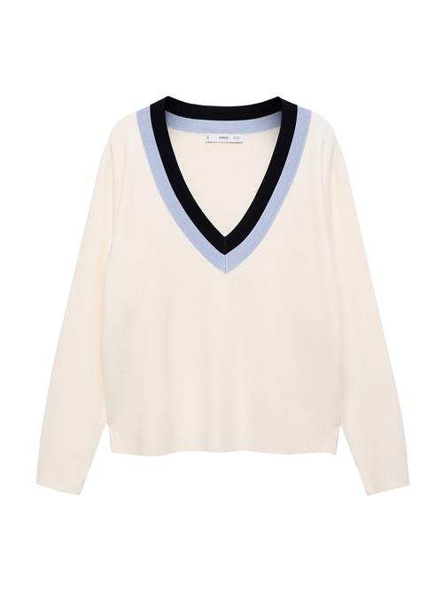 Se MANGO Pullover 'LIGA'  creme / lyseblå / sort ved About You