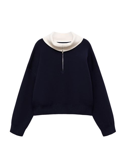 Se MANGO Pullover 'LATAS'  creme / navy ved About You