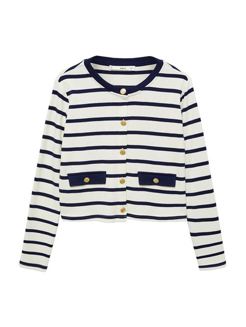 MANGO Cardigan 'PORTO'  ecru / navy