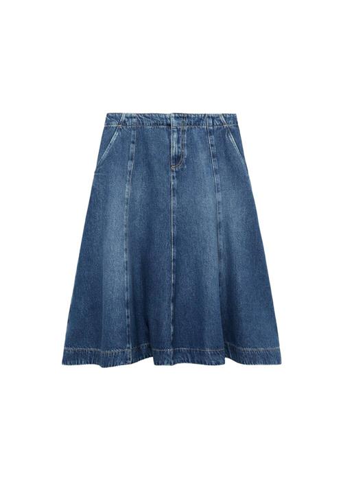 MANGO Nederdel  blue denim