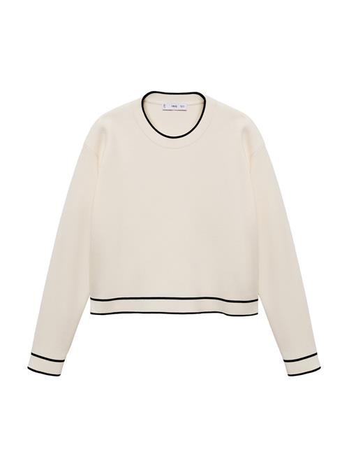 MANGO Pullover 'Como'  ecru / sort