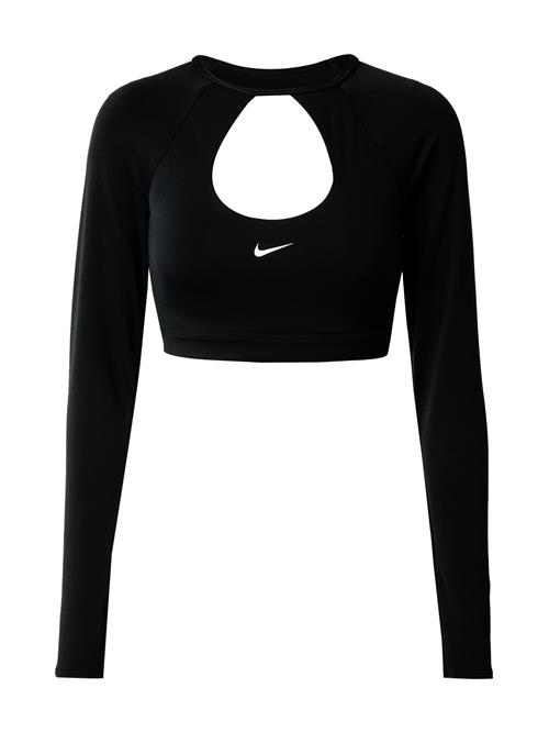 NIKE Funktionsbluse  sort / hvid