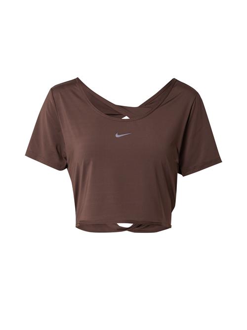 Se NIKE Funktionsbluse 'ONE CLASSIC'  choko / grå ved About You