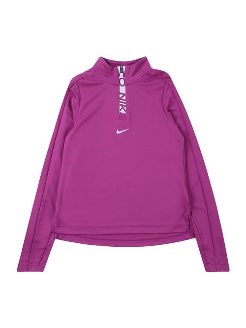 NIKE Funktionsskjorte  lilla / hvid