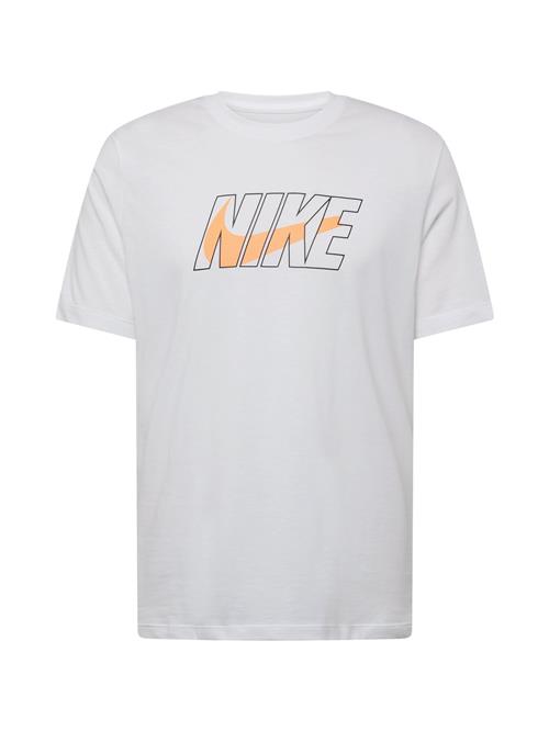 NIKE Funktionsskjorte  lyseorange / sort / hvid