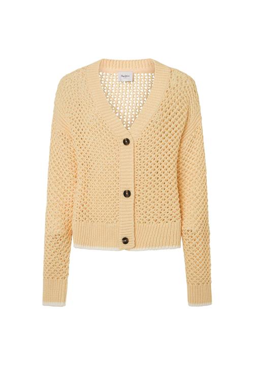 Pepe Jeans Cardigan 'Isabella'  gul / hvid