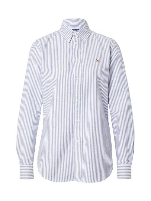 Polo Ralph Lauren Bluse  lyseblå / cognac / hvid