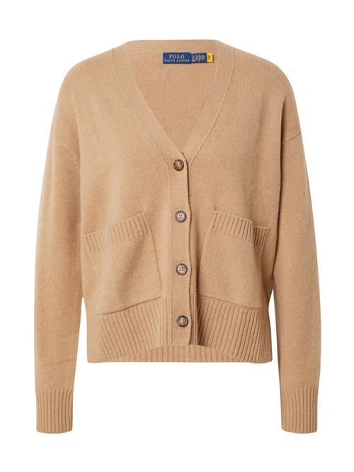 Se Polo Ralph Lauren Cardigan  camel / hvid ved About You