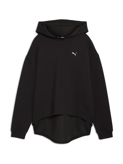 Se PUMA Sweatshirt 'Q4 STUDIO'  sort / hvid ved About You