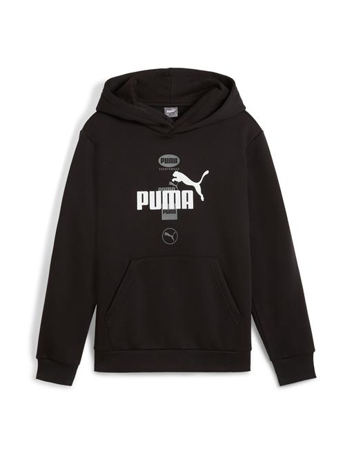 PUMA Sweatshirt 'POWER'  sølvgrå / sort / hvid