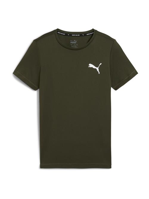 PUMA Shirts 'Active'  oliven / hvid