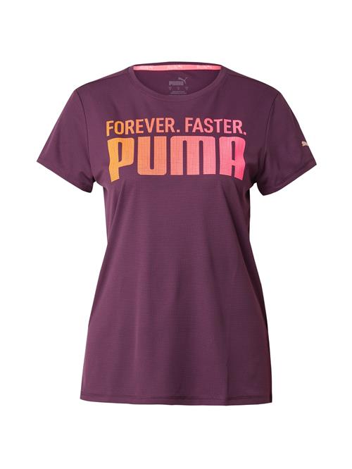 PUMA Funktionsbluse 'RUN FAVROITES FOREVER FAST'  blomme / orange / pink