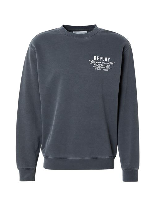 Se REPLAY Sweatshirt  blå / sort / hvid ved About You