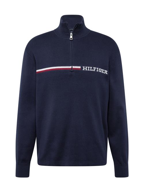 Se TOMMY HILFIGER Pullover  natblå / rød / hvid ved About You