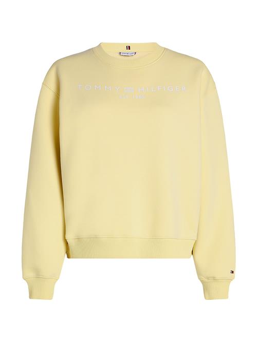 Se TOMMY HILFIGER Sweatshirt  lysegul / hvid ved About You