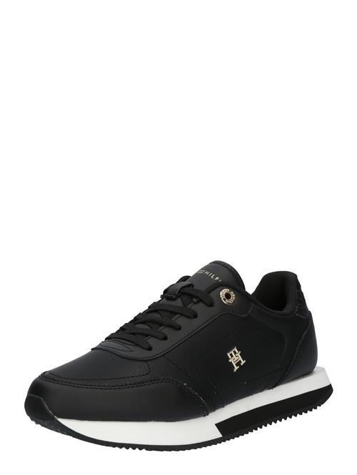 TOMMY HILFIGER Sneaker low 'Essential'  guld / sort / hvid