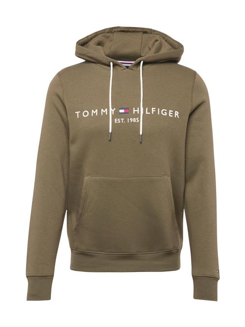 Se TOMMY HILFIGER Sweatshirt  mørkeblå / oliven / rød / hvid ved About You