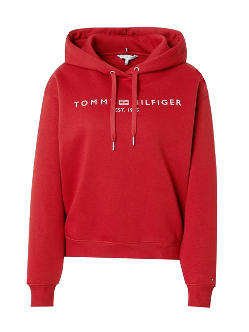 Se TOMMY HILFIGER Sweatshirt  vinrød / hvid ved About You