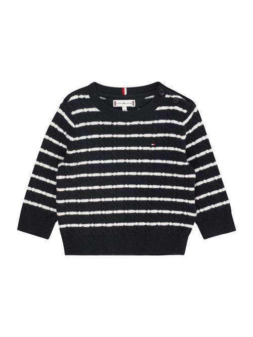 TOMMY HILFIGER Pullover  marin / hvid