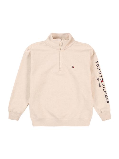 TOMMY HILFIGER Sweatshirt 'ESSENTIAL'  marin / cappuccino / rød / hvid