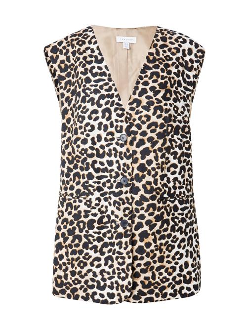 TOPSHOP Vest  camel / lysebeige / sort