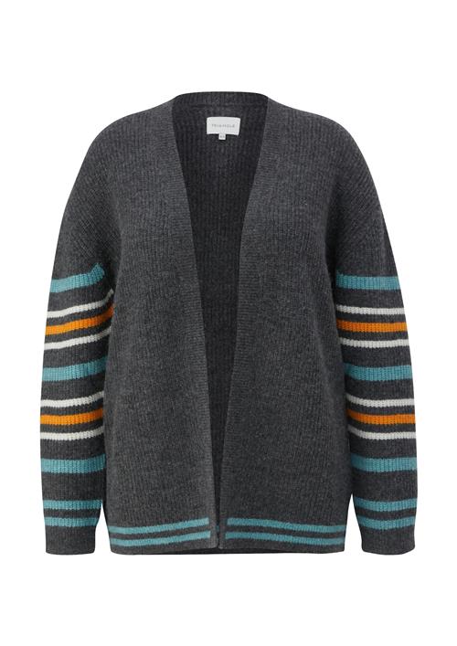 TRIANGLE Cardigan  aqua / grå / orange / hvid