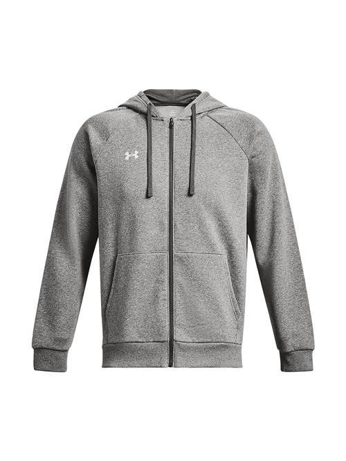 UNDER ARMOUR Sportssweatjakke 'Rival'  grå / hvid