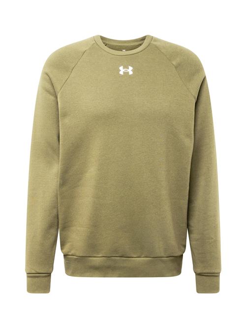 Se UNDER ARMOUR Sportsweatshirt 'Rival'  oliven / hvid ved About You