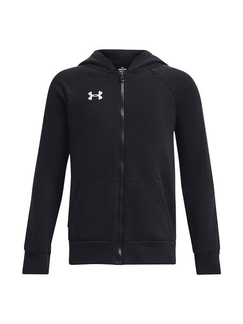 UNDER ARMOUR Sportssweatjakke 'Rival'  sort / hvid