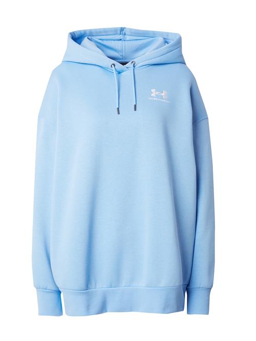 Se UNDER ARMOUR Sportsweatshirt 'Essential'  lyseblå / hvid ved About You